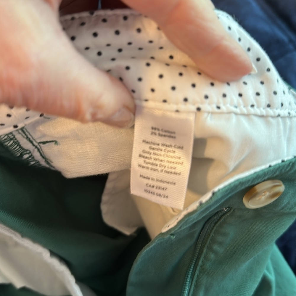 Talbots Perfect Crop Green Chinos - Picture 5 of 7